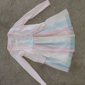 Girl Size 6 Dress/Cardigan